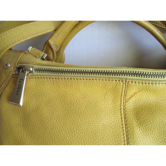 *Botkier Golden Yellow Pebbled 2-Way Shoulder Satchel Bag - Picture 7 of 12